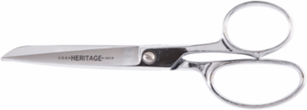 Industrial Quality 7-1/2 Inch Straight Trimmer Scissors, Chrome Plated Carbon Steel
