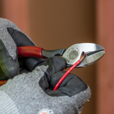 All-Purpose Shears and BX Cable Cutter, 7.625 Inch Length, Lightweight, Plastic-Dipped Handles