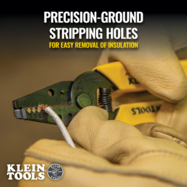 Wire Stripper/Cutter 10-18 AWG Solid, 6.25 Inch Length, Textured Handle, 0.270 lbs