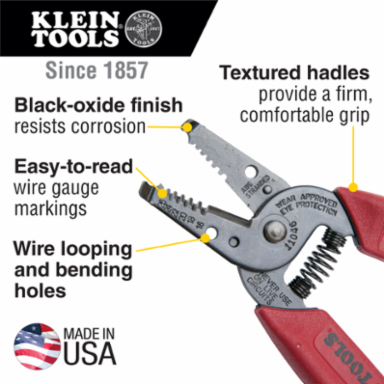 Wire Stripper/Cutter 6.25 Inch Steel for 16-26 AWG Stranded Wires