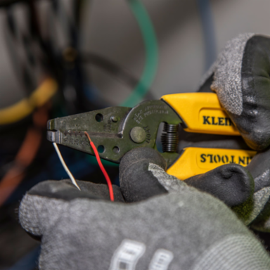 Wire Stripper/Cutter 22-30 AWG Solid Wire, 6.25 Inch Length, Yellow Handles