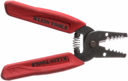 Wire Stripper/Cutter 8-16 AWG, 6.25 Inch Length, Red Handles