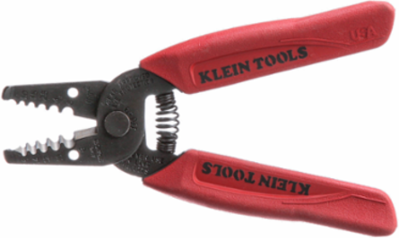 Wire Stripper/Cutter 8-16 AWG, 6.25 Inch Length, Red Handles
