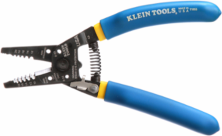 Solid and Stranded Copper Wire Stripper and Cutter, 10-18 AWG, 12-20 AWG, 4.375 Inch