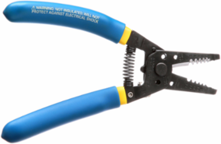 Solid and Stranded Copper Wire Stripper and Cutter, 10-18 AWG, 12-20 AWG, 4.375 Inch