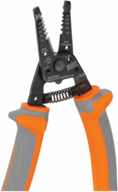 Insulated Wire Stripper/Cutter, 1000V Rated, 7.7 Inch Length, Cuts 10-18 AWG