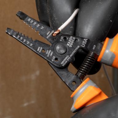 Insulated Wire Stripper/Cutter, 1000V Rated, 7.7 Inch Length, Cuts 10-18 AWG