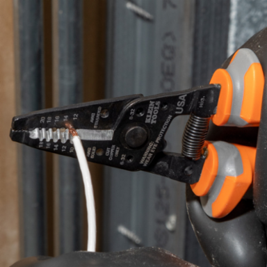 Insulated Wire Stripper/Cutter, 1000V Rated, 7.7 Inch Length, Cuts 10-18 AWG
