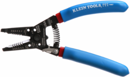 Klein-Kurve® Wire Stripper & Cutter, 20-30 AWG Solid, Steel, 7.5 Inch Length