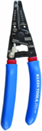 Klein-Kurve® Wire Stripper & Cutter, 20-30 AWG Solid, Steel, 7.5 Inch Length