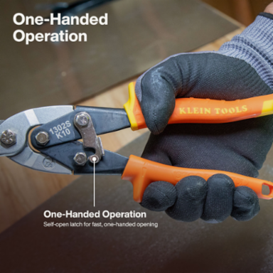 Long Cut Aviation Snips, Straight