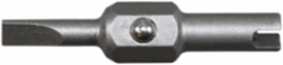 Replacement Bits 1/8 Inch Slotted & Schrader Valve Core Tool, Steel