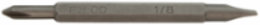 4-in-1 Electronics Replacement Bits, #00 Phillips & 1/8 Inch Slotted, Pack of 2