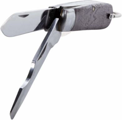 2-Blade Pocket Knife, 2-1/2 Inch Carbon Steel Blades, Locking Screwdriver Tip