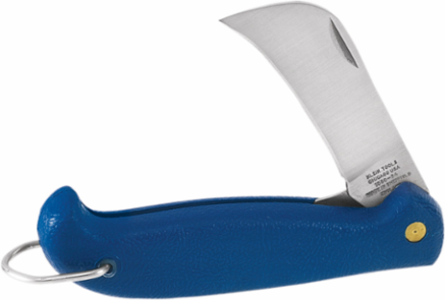 Pocket Knife 2-3/4 Inch Hawkbill Blade, Locking Plastic Handle