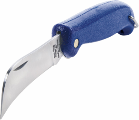 Pocket Knife 2-3/4 Inch Hawkbill Blade, Locking Plastic Handle