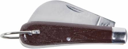 Pocket Knife 2-5/8 Inch Hawkbill Blade, Stainless Steel, Heavy-Duty Line Work