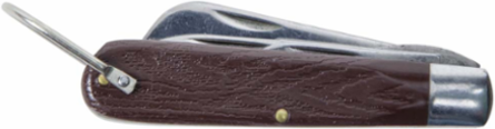 3-Blade Pocket Knife with Screwdriver, 2-3/8 Inch Sheepfoot & 2-1/2 Inch Spearpoint Blades