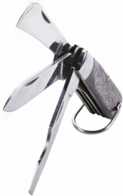 3-Blade Pocket Knife with Screwdriver, 2-3/8 Inch Sheepfoot & 2-1/2 Inch Spearpoint Blades