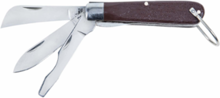 3-Blade Pocket Knife with Screwdriver, 2-3/8 Inch Sheepfoot & 2-1/2 Inch Spearpoint Blades