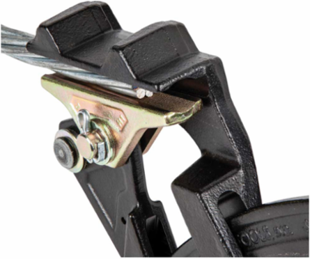 One-Handed Parallel Jaw Grip for Wire Pulling, 5000 lb Load, 0.162-0.883 Inch Cable