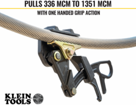 Wide Range Parallel Jaw Grip, 0.68-1.42 Inch Cable Diameter, 12,000 lb Max Load