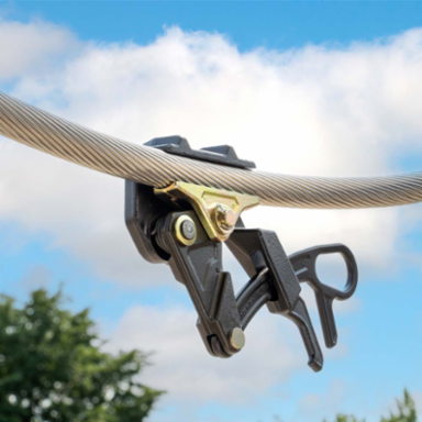 Wide Range Parallel Jaw Grip, 0.68-1.42 Inch Cable Diameter, 12,000 lb Max Load