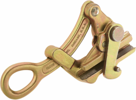 Parallel Jaw Grip 4-3/8 Inch, 10,000 lb Max Load, 0.20" to 0.40" Cable Diameter