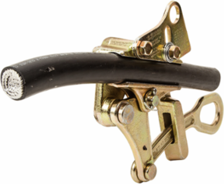 Parallel Jaw Grip 4.5 Inch Jaw Length, 4000 lb Max Load, HDPE Cable 0.625-1.362 Inch