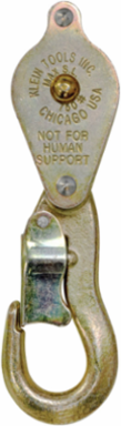 Block and Tackle with Anchor Hook, 25 Foot Rope, 750 lb Load Capacity
