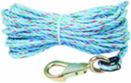 Polypropylene Hand-Line 75 Feet with Snap Hook, 250 Pound Capacity