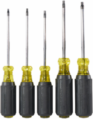 TORX® Screwdriver Set, 5-Piece; Cushion-Grip Handles, 9 Inch Length