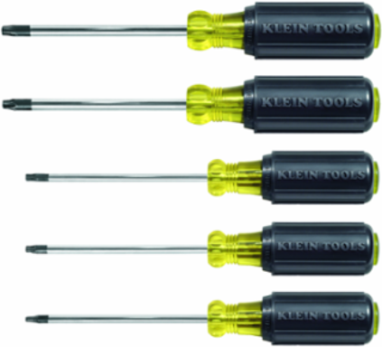 TORX® Screwdriver Set, 5-Piece; Cushion-Grip Handles, 9 Inch Length