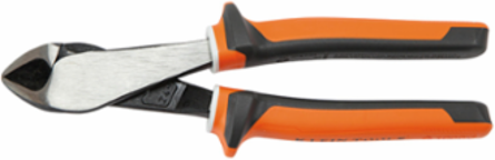 Insulated Diagonal Cutting Pliers, 8 Inch, High-Leverage, VDE Certified