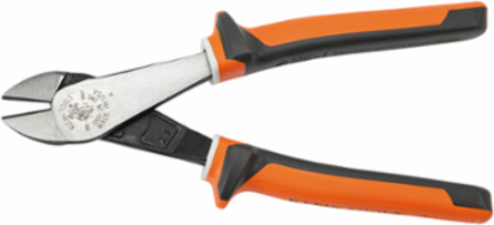 Insulated Diagonal Cutting Pliers, 8 Inch, High-Leverage, VDE Certified