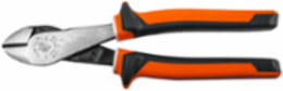 Insulated Diagonal Cutting Pliers, 8 Inch, High-Leverage, VDE Certified