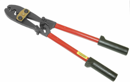 Large Crimping Tool, Crimping Capacity #6-4/0 AWG, 19.5 Inch Length