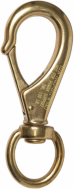 Bronze Swivel Snap Hook with 150-Pound Load Capacity, 1.625 Inch Width