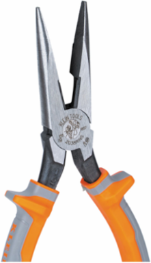 Insulated Long Nose Side-Cutting Pliers 8 Inch, Jaw Width 1.02 Inch, Forged Tool Steel