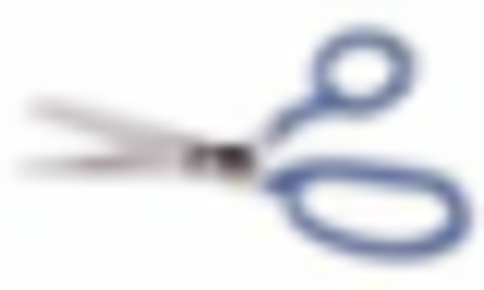 Bent Trimmer Scissors, 7-1/4 Inch Overall Length, Chrome Plated Carbon Steel