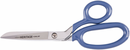 Bent Trimmer Scissors, 7-1/4 Inch Overall Length, Chrome Plated Carbon Steel
