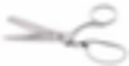 Bent Trimmer Scissors, 8 Inch, Carbon Steel, Fully Rounded Tips