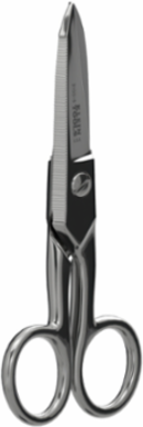 Electrician's Scissors 5-1/4 Inch, Steel, Nickel-Plated Finish