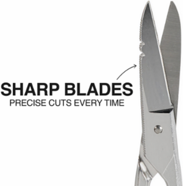 Free-Fall Snip Scissors, Stainless Steel Blades, 6.313 Inch Length