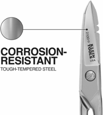 Cable Splicer Snip 5.25 Inch Stainless Steel Blades, Serrated Edge, 0.210 lbs