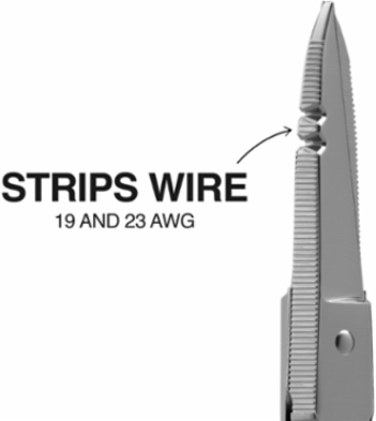Cable Splicer Snip 5.25 Inch Stainless Steel Blades, Serrated Edge, 0.210 lbs