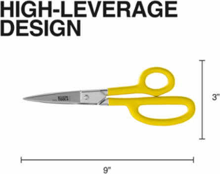 High-Leverage Utility Shear 8 Inch, Forged Steel Blade, Cutting Length 3 Inch