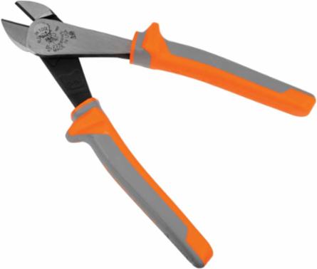 Insulated Diagonal Cutting Pliers, 8 Inch, High Leverage, 1000V Rated