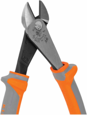 Insulated Diagonal Cutting Pliers, 8 Inch, High Leverage, 1000V Rated