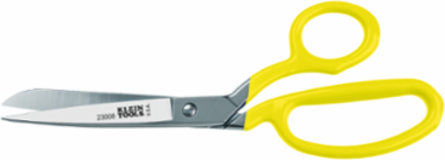 Premium 8 Inch Bent Trimmer Scissors, Nickel Chrome Plating, Metal Blades